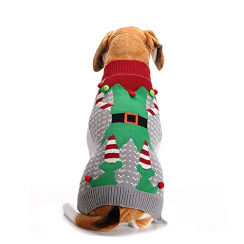 GRIRIW Hundekleidung hundewintermantel Weihnachtskostüm für Hunde Welpenkleidung Winterkleidung für Katzen Weihnachtspullover großer Hundepullover Weihnachtskleidung für Haustiere Clown von GRIRIW