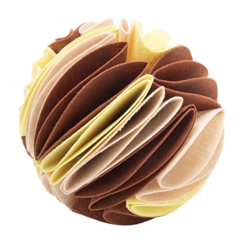 GRIRIW Interaktive Hund Beruhigungs Riechkugel 15cm Fütterungsspielzeug für Welpen Fördert Schnüffeln und Spielen Stressabbauend für Kleine und Mittlere Haustiere von GRIRIW