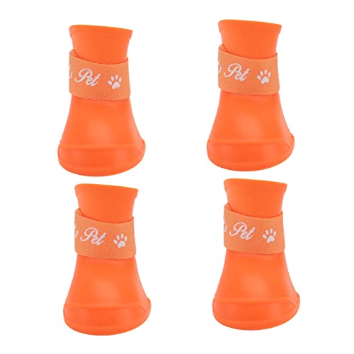 GRIRIW Bequeme Regenstiefel für Haustiere Regenschuhe für Hunde und Welpen Gummi Leicht Zu Tragen Größe L von GRIRIW