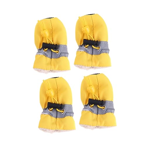GRIRIW Hundestiefel Winterschuhe für Hunde Paws pfotenschutz Hunde Schuhe Hund rutschfeste Sohle warme Wintersocken Schnee sockenschuhe Haustierschuhe Hundeschuhe wasserfeste Schuhe von GRIRIW