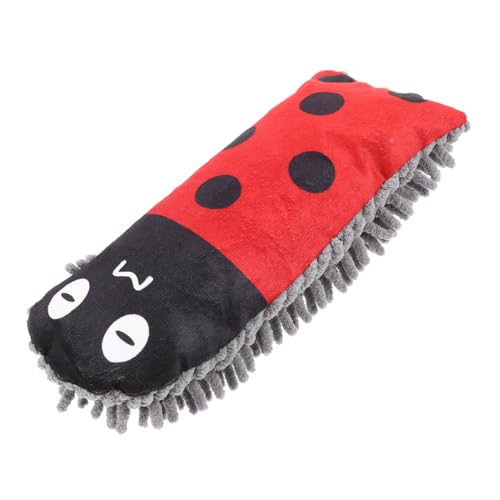 GRIRIW Kuschelspielzeug Für Kleine Hunde Plüschspielzeug Im Marienkäfer-Design Waschbar Multifunktional Für Zahnpflege Und Kauen Interaktives Haustier-zubehör Für Welpen von GRIRIW