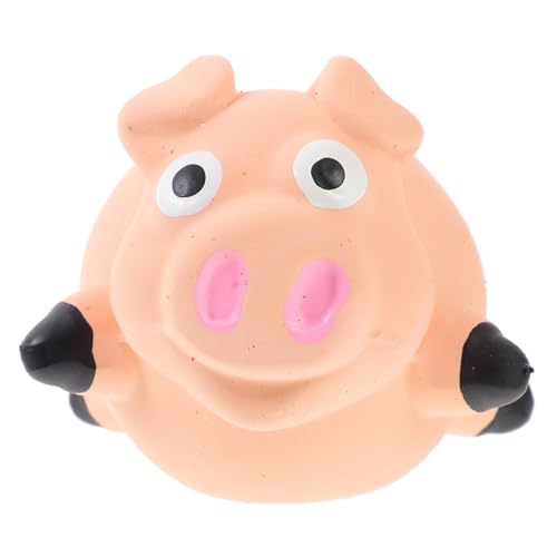 GRIRIW Hundespielzeug aus Langlebigem Latex Schweineform mit Quietschfunktion Vielseitiges Kauspielzeug für Welpen zur Zahnpflege und Spielerischem Training Geeignet für Kleine und von GRIRIW