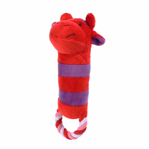 GRIRIW Haustierspielzeug für Hunde rotes Plüschkalb Quietschspielzeug Hundetrainingsspielzeug interaktives Kauspielzeug für Welpen sicheres Material GRIRIW Haustierspielzeug für Hunde rotes Plüschkalb Quietschspielzeug Hundetrainingsspielzeug interaktives Kauspielzeug für Welpen sicheres Material von GRIRIW