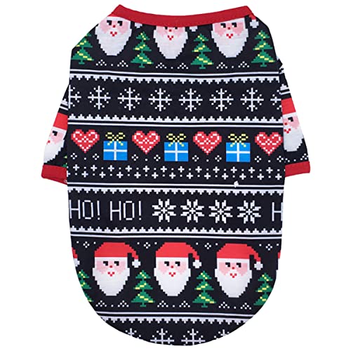 GRIRIW Hundeweihnachtskleidung Weihnachts hundekostüm Weihnachten hundekostüm Hundejacke für kaltes Wetter Katzen-Weihnachtsoutfit Kleider Weihnachtskostüm für Haustier Haustierkleidung von GRIRIW