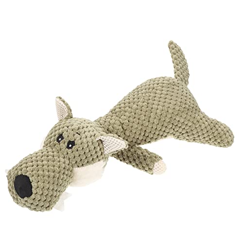 GRIRIW Interaktives Aus Weichem Material Cartoon Form Eines Kleinen Wolfs Kauspielzeug Für Quietscher Für Zahnreinigung Und Spielspaß GRIRIW Interaktives Aus Weichem Material Cartoon Form Eines Kleinen Wolfs Kauspielzeug Für Quietscher Für Zahnreinigung Und Spielspaß von GRIRIW