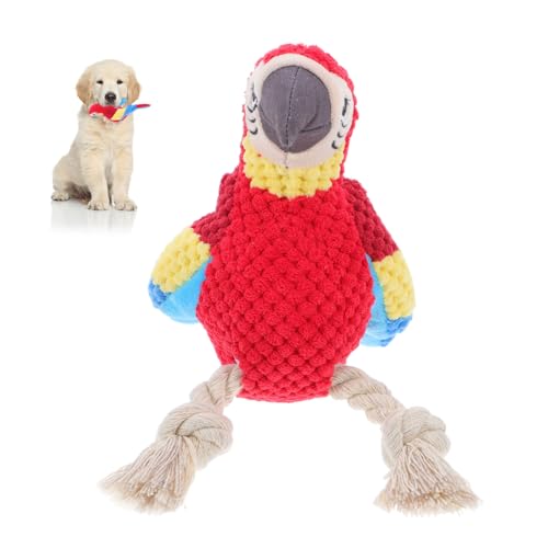 GRIRIW Interaktives Papageien Plüschspielzeug für Hunde Quietschendes Kauspielzeug für Mittelgroße Hunde Fördert Spiel und Möbelbeschädigungen Leicht zu Reinigen und Langlebig GRIRIW Interaktives Papageien Plüschspielzeug für Hunde Quietschendes Kauspielzeug für Mittelgroße Hunde Fördert Spiel und Möbelbeschädigungen Leicht zu Reinigen und Langlebig von GRIRIW