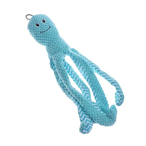 GRIRIW Interaktives Plüsch Oktopus Für Hunde Quietschendes Haustier Aus Strapazierfähigem Material Blau Für Zahnpflege Und Spielspaß GRIRIW Interaktives Plüsch Oktopus Für Hunde Quietschendes Haustier Aus Strapazierfähigem Material Blau Für Zahnpflege Und Spielspaß von GRIRIW
