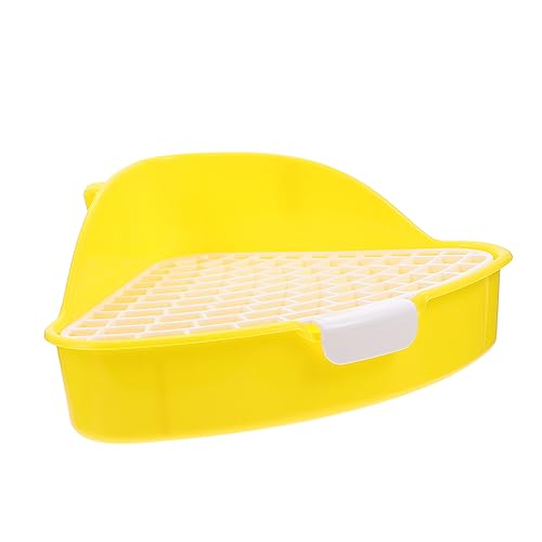 GRIRIW Kasten Kaninchentoilette Hamster klo kaninchenklo Hasen klo Hasenklo Haustierklo Eck-Töpfchen-Trainer Ecktoilette Haustier-PIPI-Toilette Haustier Schublade Töpfchen Plastik Yellow GRIRIW Kasten Kaninchentoilette Hamster klo kaninchenklo Hasen klo Hasenklo Haustierklo Eck-Töpfchen-Trainer Ecktoilette Haustier-PIPI-Toilette Haustier Schublade Töpfchen Plastik Yellow von GRIRIW