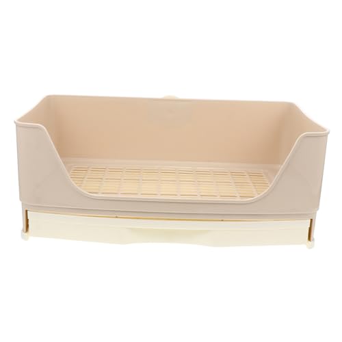 GRIRIW Kasten Kaninchentoilette Hasen Anhang Für Haustier Große Katzentoilette Ausbildung Drinnen Mülleimer Wc-ablage Toiletten-trainingssitz Häschen Toilette Trainer Ecke Beige Plastik GRIRIW Kasten Kaninchentoilette Hasen Anhang Für Haustier Große Katzentoilette Ausbildung Drinnen Mülleimer Wc-ablage Toiletten-trainingssitz Häschen Toilette Trainer Ecke Beige Plastik von GRIRIW