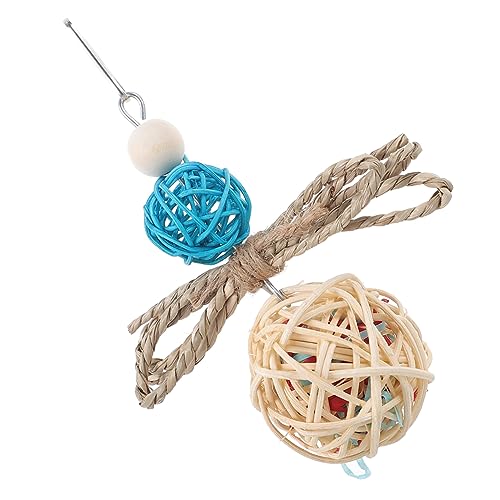 GRIRIW Kauspielzeug Für Vögel Aus Natürlichem Rattan Futtersuchspielzeug Für Papageien Robust Installieren Spielzeug Für Sittiche Und Papageienkäfige Kauspielzeug Für Kleintiere von GRIRIW