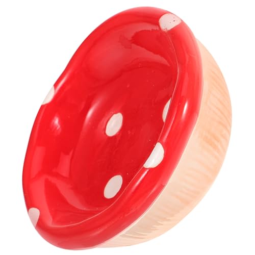 GRIRIW Keramischer Hamsternapf Kompakter Futterbehälter Für Hamster Und Kleintiere rutschfeste Futterschüssel Pilzdesign Hamsterzubehör Für Käfige Und Tierbedarf GRIRIW Keramischer Hamsternapf Kompakter Futterbehälter Für Hamster Und Kleintiere rutschfeste Futterschüssel Pilzdesign Hamsterzubehör Für Käfige Und Tierbedarf von GRIRIW