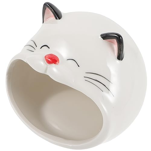 GRIRIW Keramik Hamster Haus Für Kleine Haustiere Mit Kühlung Funktion Zum Schlafen Und Ausruhen Für Hamster Meerschweinchen Und Chinchillas von GRIRIW