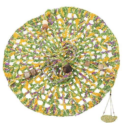 GRIRIW Kletternde Haustier Hängematte Schildkröten Tank Etage Seegras Kaninchenmatten Meerschweinchen Schildkröten Zubehör Hamster Grasbett Kleintier Bettwäsche Hängemattenzelt von GRIRIW
