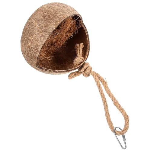 GRIRIW Kokosnussschalen Vogel Nest für Sittiche und Papageien Hängendes Sicheres und Komfortables Schlafplatz für Kleine Vögel Langlebig und Atmungsaktiv für Käfige und Outdoor Nutzung GRIRIW Kokosnussschalen Vogel Nest für Sittiche und Papageien Hängendes Sicheres und Komfortables Schlafplatz für Kleine Vögel Langlebig und Atmungsaktiv für Käfige und Outdoor Nutzung von GRIRIW