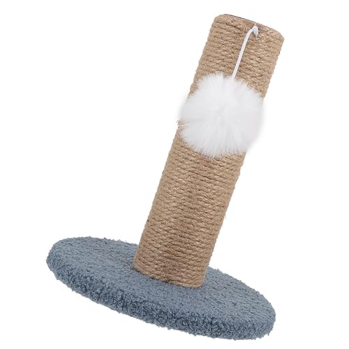 GRIRIW Kratzbaum Katzen Kratzsäule mit Hängeball Langlebiges Katzen aus Verschleißfestem Material Stabiler Katzenkratzpfosten für Wohnung zum Krallenpflege von GRIRIW