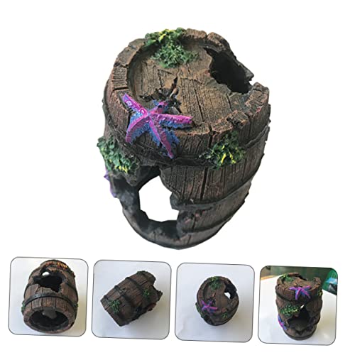 GRIRIW Künstliches Weinfass Aquarium Deko aus Sicherem Harz Fischversteck Höhle Ornamentale Dekoration für Aquarium Garten Balkon und Desktop Nachbildung für Süßwasserfische GRIRIW Künstliches Weinfass Aquarium Deko aus Sicherem Harz Fischversteck Höhle Ornamentale Dekoration für Aquarium Garten Balkon und Desktop Nachbildung für Süßwasserfische von GRIRIW