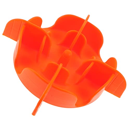 GRIRIW Langsamer Zubringer Essen Hundenapf Haustiernapf Hund Frisst Slow Feeder-Einsatz Für Welpen Slow Feeder Für Hunde Einfügung Langsame Hundeschale Schale Matte Klein Kieselgel Orange von GRIRIW