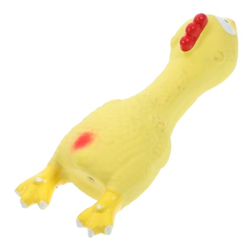 GRIRIW Spielzeuge Latex Spielzeug Drücken Sie Das Huhn Mit Einem Geräuschspielzeug Kauspielzeug Für Tiere Zahnspielzeug Für Interaktives Welpenspielzeug Hündchen Lärmer von GRIRIW