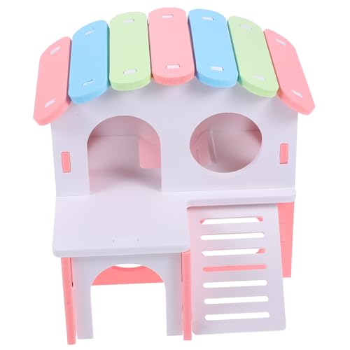 GRIRIW Hamsterhaus Mit Kletterleiter Aus PVC-Material Für Meerschweinchen Und Ratten Als Spielzeug Und Versteck Im Käfig Für Kleintiere von GRIRIW