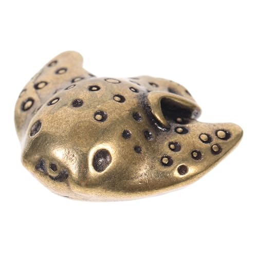 GRIRIW Vintage Messing Rochenfisch Statue Fischfiguren Messing Tier Dekoration Aquarium Ornament GRIRIW Vintage Messing Rochenfisch Statue Fischfiguren Messing Tier Dekoration Aquarium Ornament von GRIRIW