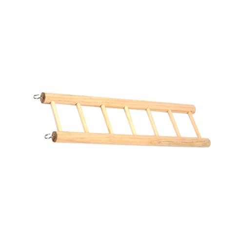 GRIRIW Mini Holzleiter für Vögel Eichhörnchen und Hamster Stufige Kletterleiter für Haustiere Leicht zu Reinigen und Geruchsneutral Perfekter Spielplatz für Kleine von GRIRIW