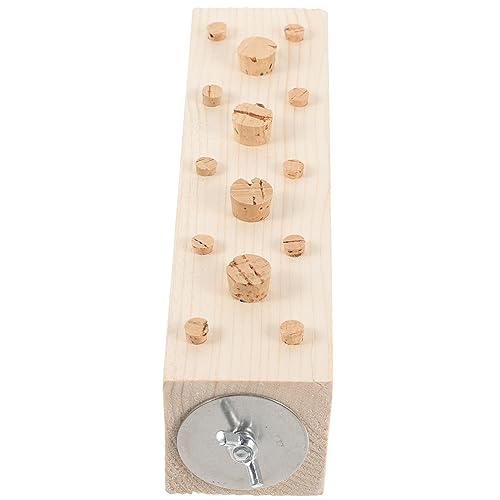 GRIRIW Holzblock Vogelspielzeug Papagei Kauspielzeug Vogel Beißen Spielzeug Papagei Spielzeug Vogel Trainingsständer Vogel Barsch von GRIRIW