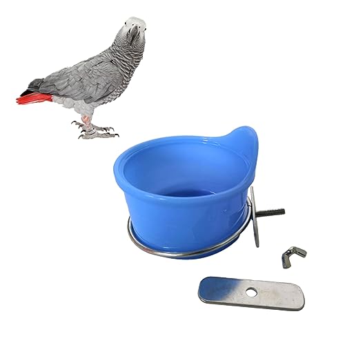 GRIRIW Papagei Trinkschale aus Multifunktionale Vogel Futter und Wasserschale für Käfige für Wellensittiche Hamster und Chinchillas Rostfrei GRIRIW Papagei Trinkschale aus Multifunktionale Vogel Futter und Wasserschale für Käfige für Wellensittiche Hamster und Chinchillas Rostfrei von GRIRIW