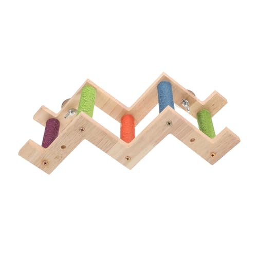 GRIRIW Holz Papagei Leiter Spielzeug Vogel Ausbildung Leiter Vogel Käfig Spielzeug Für/mittelgroße Vögel GRIRIW Holz Papagei Leiter Spielzeug Vogel Ausbildung Leiter Vogel Käfig Spielzeug Für/mittelgroße Vögel von GRIRIW