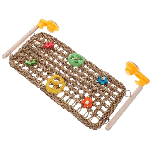 GRIRIW Holz Gras Material Vogel Klettern Leiter Papagei Spielzeug Sittiche Übung Spielzeug GRIRIW Holz Gras Material Vogel Klettern Leiter Papagei Spielzeug Sittiche Übung Spielzeug von GRIRIW