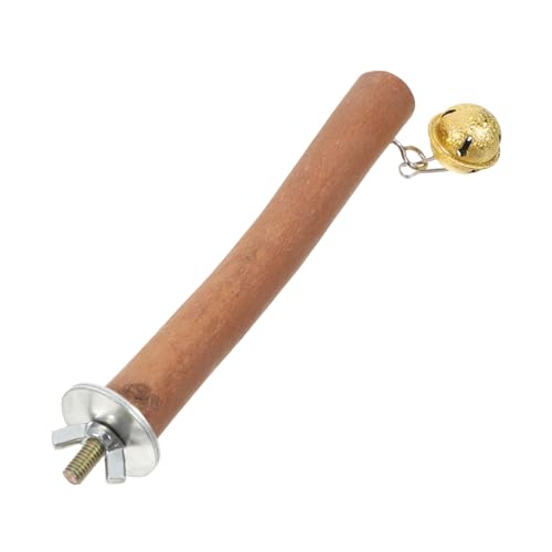 GRIRIW Papageien Standplatz Aus Naturholz 15CM Kletter Und Stehzweig Für Kleine Vögel Wie Wellensittiche Nymphensittiche Und Liebesvögel Vogelkäfig Zubehör Für Gesunde Bewegung Und von GRIRIW