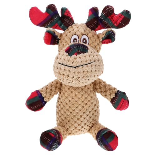 GRIRIW Quietschspielzeug für Hunde mit Hirsch-weihnachtsmotiv Weiches Plüsch-kauspielzeug für Welpen für Große/mittelgroße/Hunde Quietschend Sicher für Den Täglichen Gebrauch GRIRIW Quietschspielzeug für Hunde mit Hirsch-weihnachtsmotiv Weiches Plüsch-kauspielzeug für Welpen für Große/mittelgroße/Hunde Quietschend Sicher für Den Täglichen Gebrauch von GRIRIW