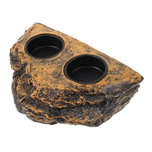 GRIRIW Reptilien Futter und Wasserschale aus Harz Langlebig Reinigen für Schildkröten Eidechsen und Schlangen mit Praktischem Design für Reptilienbecken GRIRIW Reptilien Futter und Wasserschale aus Harz Langlebig Reinigen für Schildkröten Eidechsen und Schlangen mit Praktischem Design für Reptilienbecken von GRIRIW