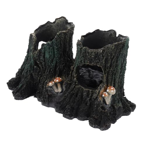 GRIRIW Reptilien Versteck aus Resin Kleines Baumhöhlen Terrarium mit Natürlichem Design Vielseitiges Unterschlupfhaus für Eidechsen Schildkröten Spinnen und Kleine Reptilien Dekoratives GRIRIW Reptilien Versteck aus Resin Kleines Baumhöhlen Terrarium mit Natürlichem Design Vielseitiges Unterschlupfhaus für Eidechsen Schildkröten Spinnen und Kleine Reptilien Dekoratives von GRIRIW