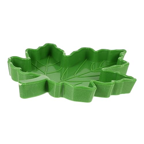 GRIRIW Reptilien Wasser Feeder Aus Hochwertigem Ahornblatt Design Trink Und Futtergeschirr Für Schildkröten Und Andere Kriechtiere Und rutschfest von GRIRIW