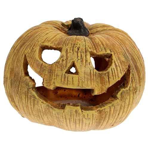 GRIRIW Reptilienversteck Kürbis Design Harz Dekoration für Terrarium und Aquarium Langlebiges Versteck für Echsen und Halloween Themen Deko Einfach zu Platzieren GRIRIW Reptilienversteck Kürbis Design Harz Dekoration für Terrarium und Aquarium Langlebiges Versteck für Echsen und Halloween Themen Deko Einfach zu Platzieren von GRIRIW
