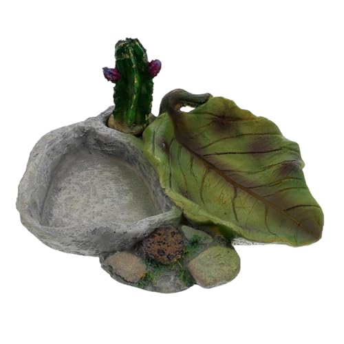 GRIRIW Wasserspender für Haustiere Futternäpfe für Reptilien und Leicht Zu Reinigen für Schildkröten Geckos Schlangen und Eidechsen von GRIRIW