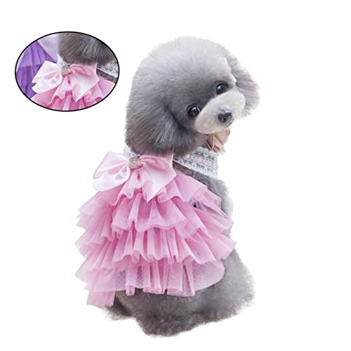 GRIRIW Elegantes Hundekleid Tutu-Rock Mit Spitzenschleife Für Fotos Und von GRIRIW