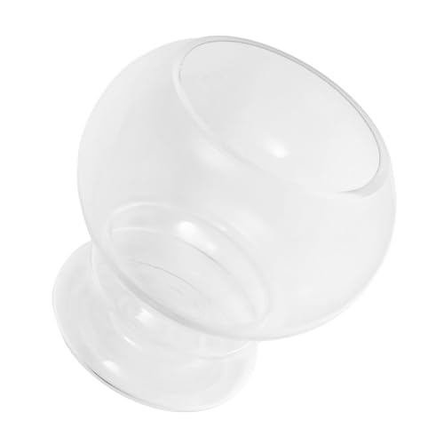 GRIRIW Rundes Transparentes Fischbecken Kleines Aquarium für Betta Fische und Goldfische Einfach zu Reinigen Dekoratives Desktop Aquarium für Wohnräume und von GRIRIW