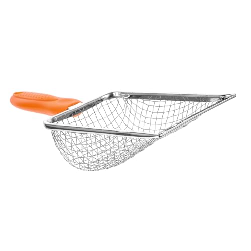 GRIRIW Sandsieb katzenklo zubehör cat Litter Shovel katzenstreu schippe Tierkäfig Reinigungswerkzeug Schaufel für Katzen Scoop Einfach Reptilienschmutz Wurfsieb Rostfreier Stahl Orange GRIRIW Sandsieb katzenklo zubehör cat Litter Shovel katzenstreu schippe Tierkäfig Reinigungswerkzeug Schaufel für Katzen Scoop Einfach Reptilienschmutz Wurfsieb Rostfreier Stahl Orange von GRIRIW