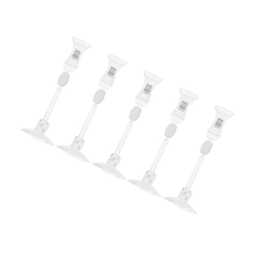 GRIRIW 5stücke Aquarium Saugnapf Clips Vielseitige Futter Und Pflanzenhalter Für Aquarien Transparentes Design Robuste Kunststoffkonstruktion Für Fischbecken Zubehör von GRIRIW