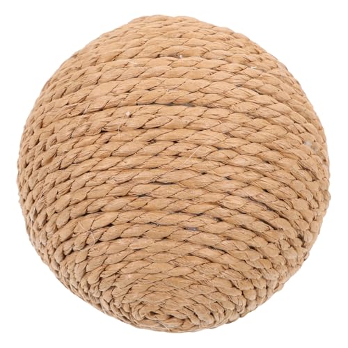 GRIRIW Sisalkugel Katze Schleift Krallenspielzeug Kratzball Sisal Katzenspielzeug Sisal Sisalball Für Katzen Kätzchen Rollender Ball Katzenkratzbrett Katzenkratzer Hanfseil Singen von GRIRIW