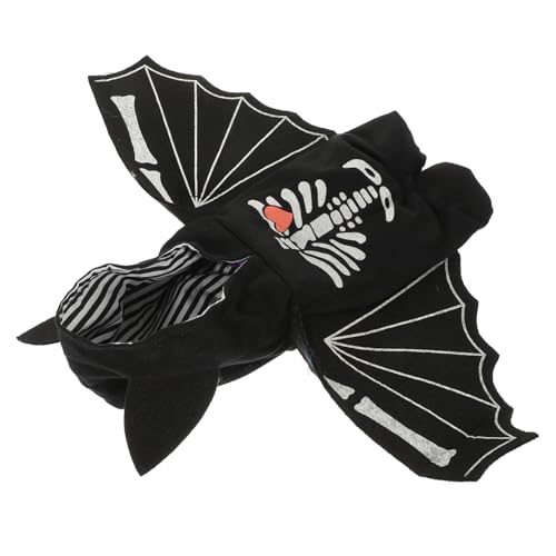 GRIRIW Hundekleidung Im Fledermaus-Design Tragbares Hundekostüm Für Halloween Welpen-Accessoire Dekorative Welpenkleidung Verschleißfestes Kostüm von GRIRIW