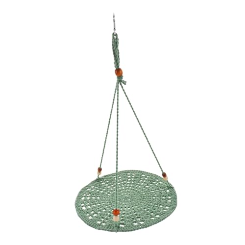 GRIRIW Sommer Hängematte bärtig Bartagamenschaukel Hängematte aus hängend Gecko-Hängematte groß Animal Toys Tier Rattenzeug Reptilien-Hängemattenbett Baumwollseil Green von GRIRIW
