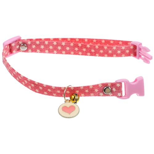 GRIRIW Hundehalsband mit Cartoon- und Glöckchenanhänger entzückendes Katzenhalsband aus Polyester atmungsaktiv für Haustiere GRIRIW Hundehalsband mit Cartoon- und Glöckchenanhänger entzückendes Katzenhalsband aus Polyester atmungsaktiv für Haustiere von GRIRIW