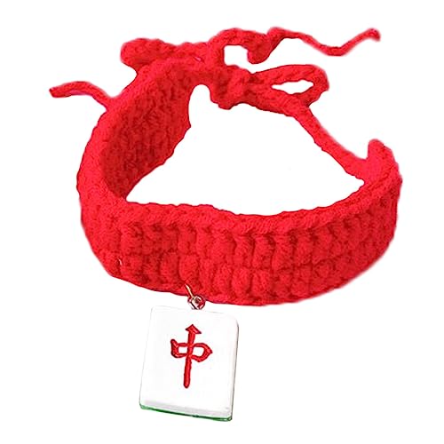GRIRIW Strick Halstuch katzenschal katzendeko Cat Scarf gestrickte Babyschuhe Katzenhalsbänder für Mädchenkatzen Welpe Festival Katzenhalsband Wolle rot GRIRIW Strick Halstuch katzenschal katzendeko Cat Scarf gestrickte Babyschuhe Katzenhalsbänder für Mädchenkatzen Welpe Festival Katzenhalsband Wolle rot von GRIRIW