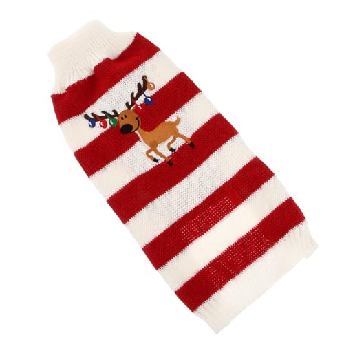 GRIRIW Hundepullover Für Weihnachtsfeiern Elch-Strickpullover Für Haustiere Ärmellos GRIRIW Hundepullover Für Weihnachtsfeiern Elch-Strickpullover Für Haustiere Ärmellos von GRIRIW