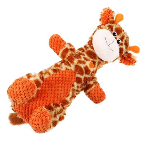 GRIRIW Süßes Hundespielzeug, Cartoon-Giraffe-Form, Molarenspielzeug, Welpe, Quietschspielzeug, Gefülltes Plüschtier, Quietschspielzeug Für Hunde GRIRIW Süßes Hundespielzeug, Cartoon-Giraffe-Form, Molarenspielzeug, Welpe, Quietschspielzeug, Gefülltes Plüschtier, Quietschspielzeug Für Hunde von GRIRIW