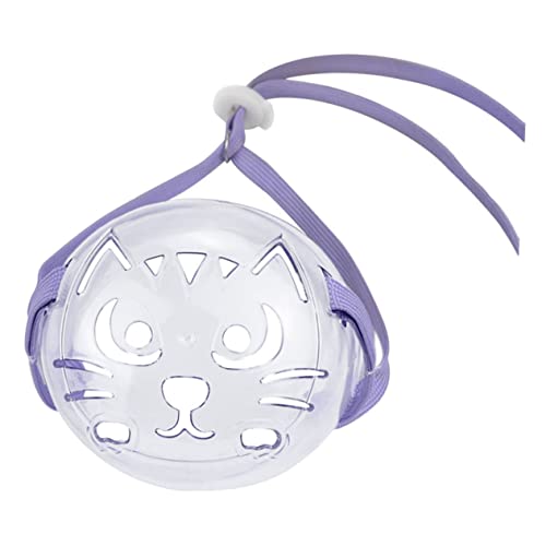 GRIRIW Transparenter Katzenmaulkorb E Für Katzen Katze Kratzer Katzenbedarf Katzenzeiger Katzenminze-Ball Tiki Katze Beruhigt Katzenschreck Interaktiv Kätzchenträger Hund Pp Violett GRIRIW Transparenter Katzenmaulkorb E Für Katzen Katze Kratzer Katzenbedarf Katzenzeiger Katzenminze-Ball Tiki Katze Beruhigt Katzenschreck Interaktiv Kätzchenträger Hund Pp Violett von GRIRIW