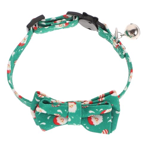 GRIRIW Verstellbares Weihnachts Katzenhalsband mit Glocke und Abnehmbarer Fliege Atmungsaktives Stoffmaterial Sicherer Breakaway Verschluss Passend für Kätzchen bis Halsumfang GRIRIW Verstellbares Weihnachts Katzenhalsband mit Glocke und Abnehmbarer Fliege Atmungsaktives Stoffmaterial Sicherer Breakaway Verschluss Passend für Kätzchen bis Halsumfang von GRIRIW
