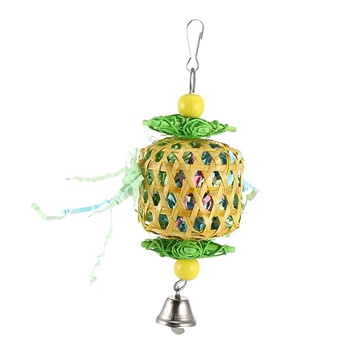 GRIRIW Papageienglocke Spielzeug zum Aufhängen Vogelkäfig-Spielzeug Rattan-Papier-Material für Papageien Vögel zufällige Farbe GRIRIW Papageienglocke Spielzeug zum Aufhängen Vogelkäfig-Spielzeug Rattan-Papier-Material für Papageien Vögel zufällige Farbe von GRIRIW